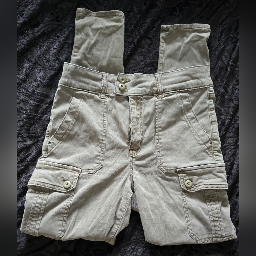 American Eagle 12 Olive Stretch Skinny Pants